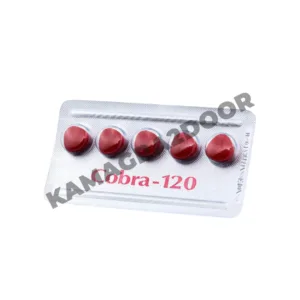 Cobra 120mg tablets with sildenafil citrate, offering a high-potency solution for erectile dysfunction and enhanced sexual performance.