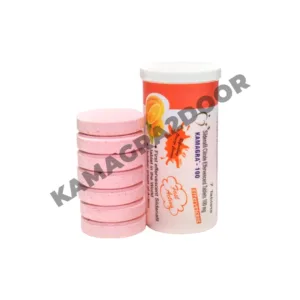 Kamagra Effervescent 100mg, a convenient and fast-dissolving treatment for erectile dysfunction, containing sildenafil citrate for improved sexual health