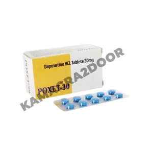 Dapoxetine 30mg tablets in a blister pack, designed for the treatment of premature ejaculation, offering fast-acting results.